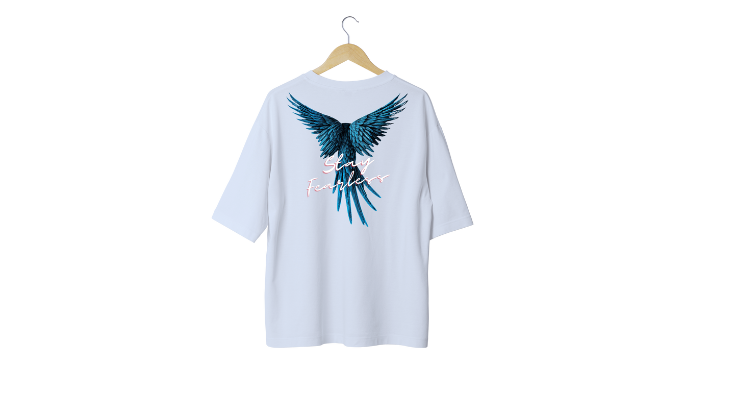 Winged Freedom Tee — "Stay Fearless" Back Print