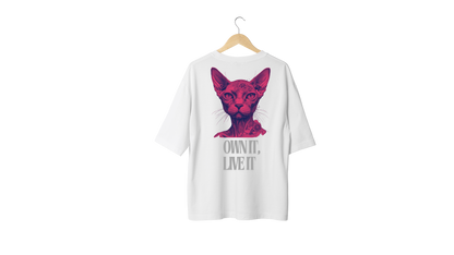 STYLE & FLEX Sphynx Cat Tee — Bold Back Graphic