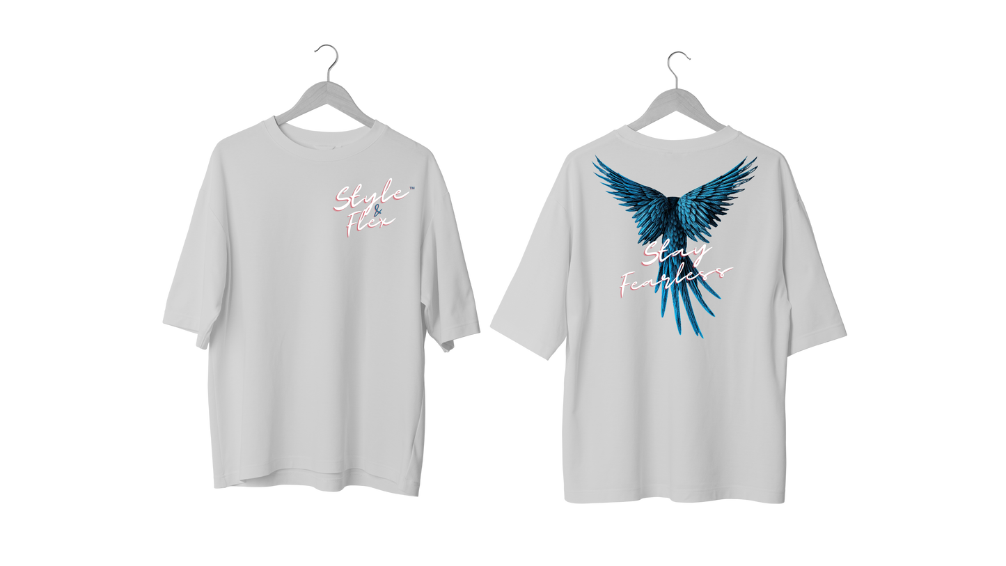 Winged Freedom Tee — "Stay Fearless" Back Print